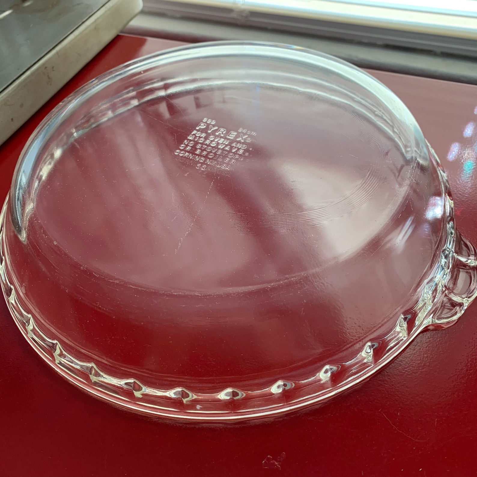 Vintage Pyrex Glass Pie Plate 229 with Scalloped Edge / Etsy
