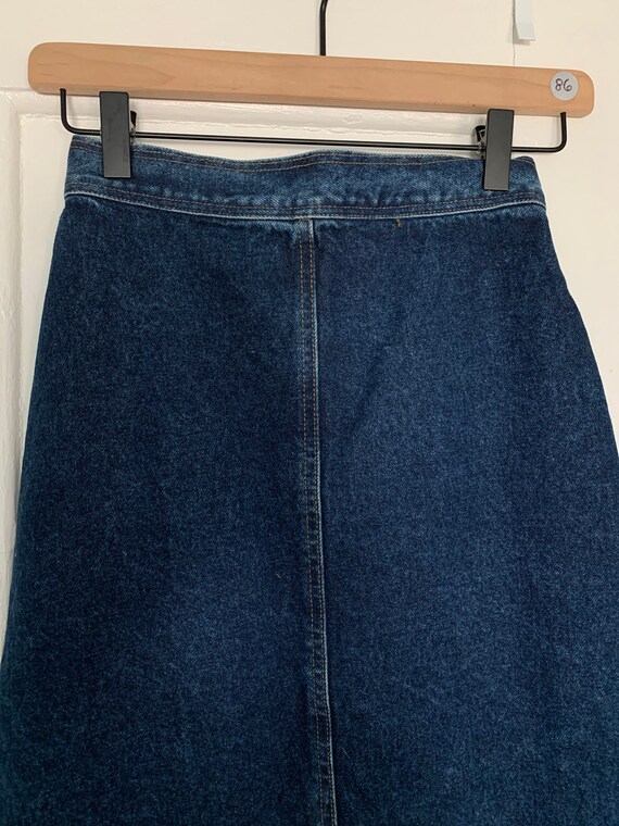 Vintage Y2K Long Denim Flare Skirt / Frenzy Skirt… - image 7