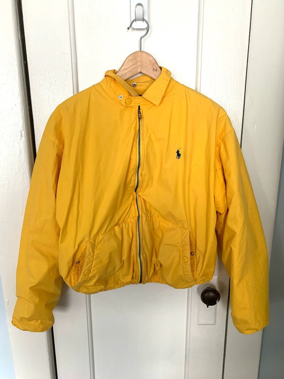 Vintage Polo Ralph Lauren Jacket Made in Hong Kong / Yellow Vintage Polo Ralph Lauren Jacket Made in Hong Kong / Yellow