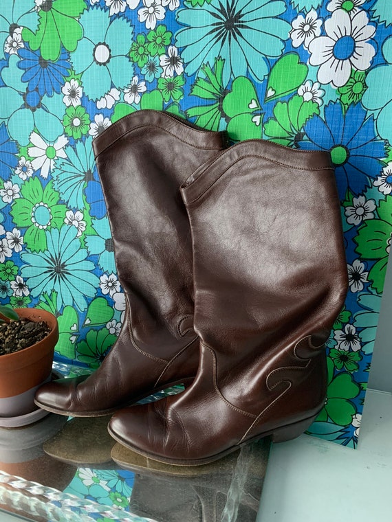 Vintage Sesto Meucci Boots / Size 8AA Narrow / Vi… - image 3