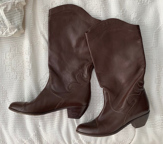 Vintage Sesto Meucci Boots / Size 8AA Narrow / Vi… - image 1