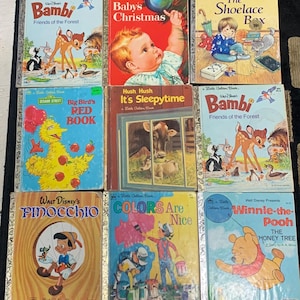 Lote vintage de pequenos livros dourados para reciclagem de lixo, diário de artesanato / materiais AS IS LGB Flaws