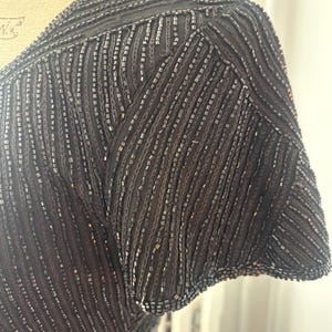 vintage Adrianna Papell Boutique robe de soirée haut perlé image 15