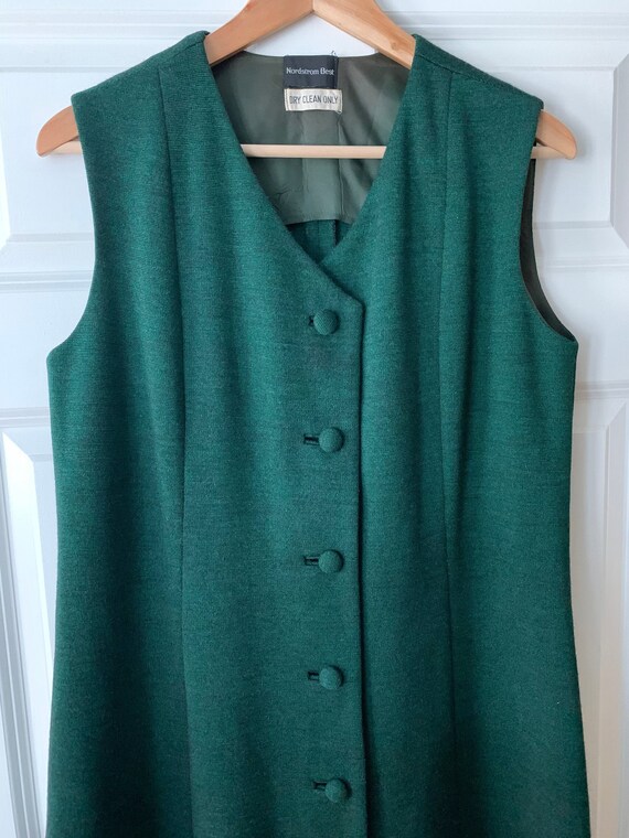 Vintage 60s Nordstrom Best Jumper Dress / Green Mod Dress / V | Etsy