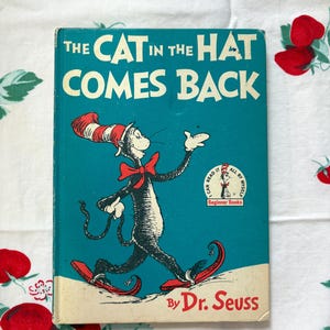 Die Katze im Hut kommt zurück von Dr. Seuss Book Club Edition Matte Hardcover | Ich kann alles selbst lesen | Vintage Kinderbuch | 60er Jahre Kinderzimmer
