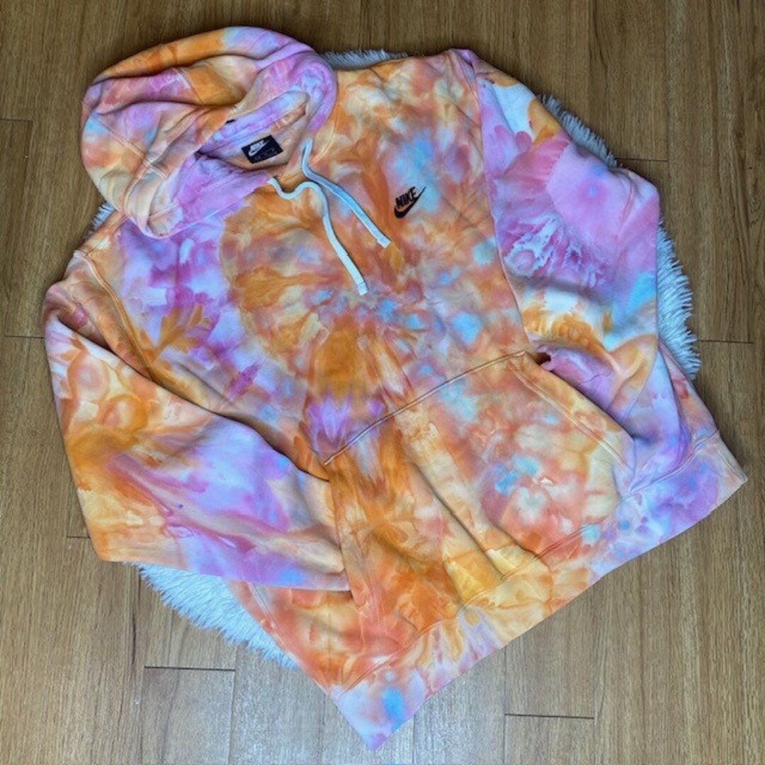 custom tie dye nike hoodie