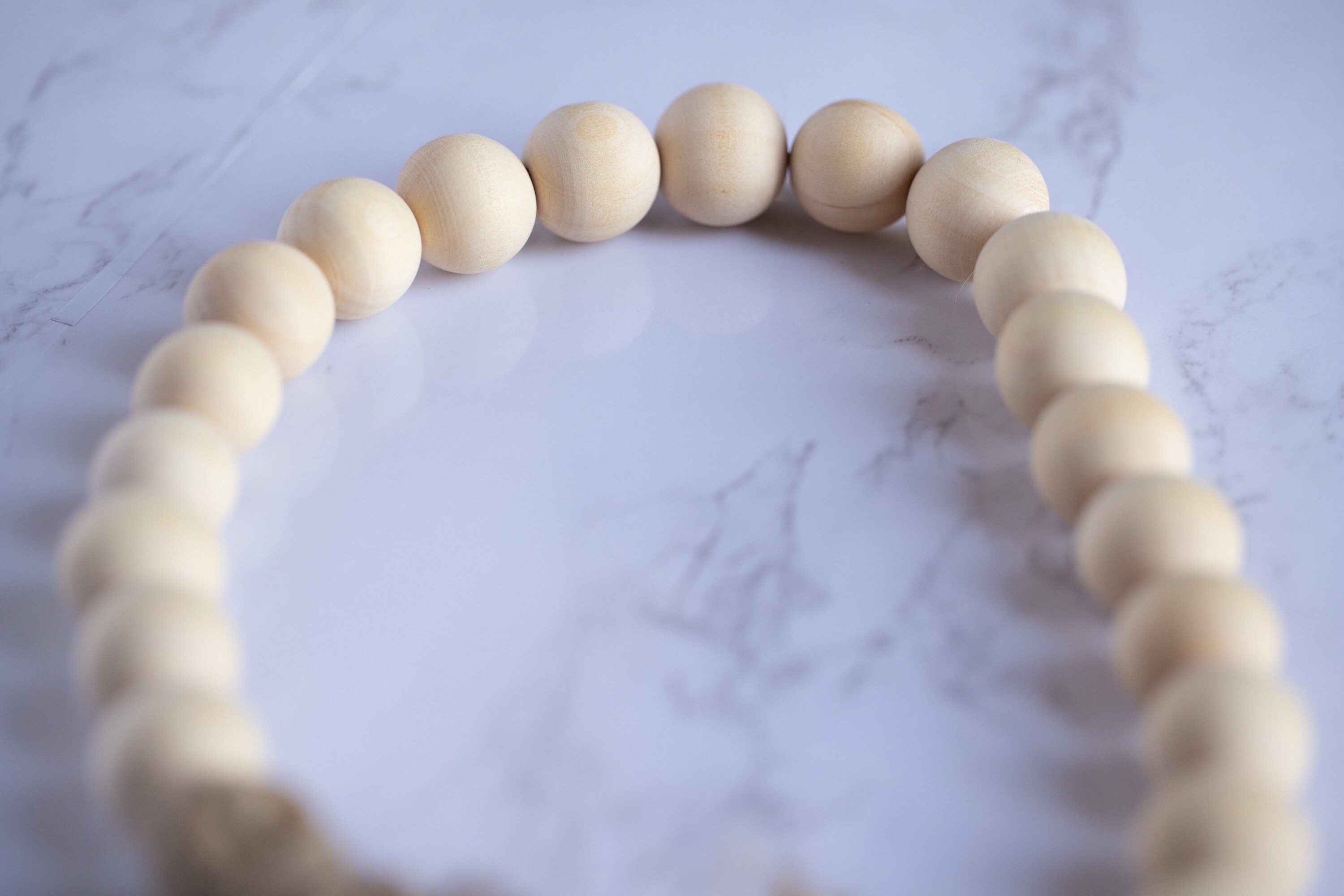 Guirnalda de cuentas de madera Guirnaldas de cuentas farm | Etsy