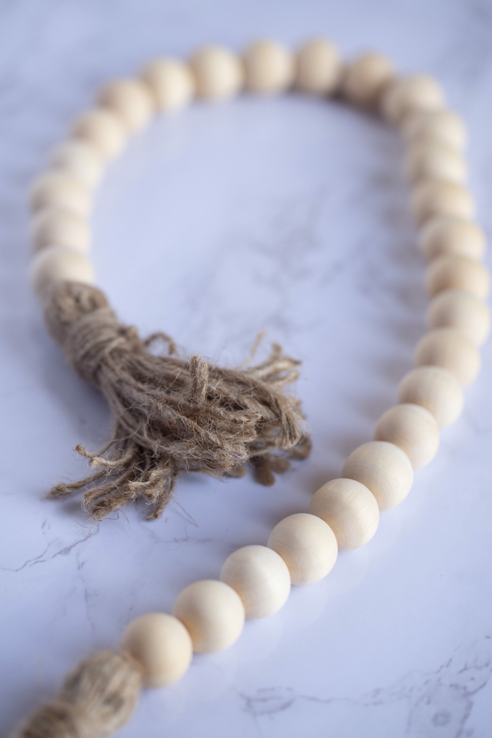 Guirnalda de cuentas de madera Guirnaldas de cuentas farm | Etsy