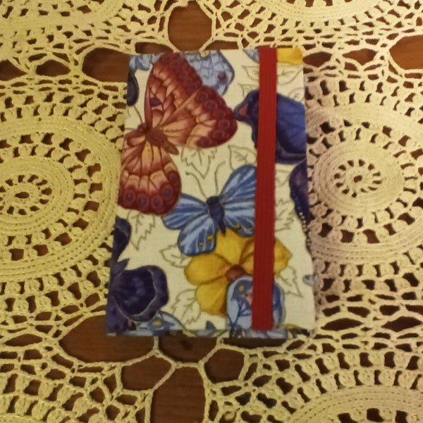 Homemade Cartonnage French box making butterfly themed sewing kit  3 x 4 inches