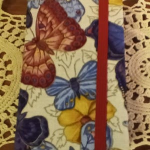 Homemade Cartonnage French box making butterfly themed sewing kit  3 x 4 inches