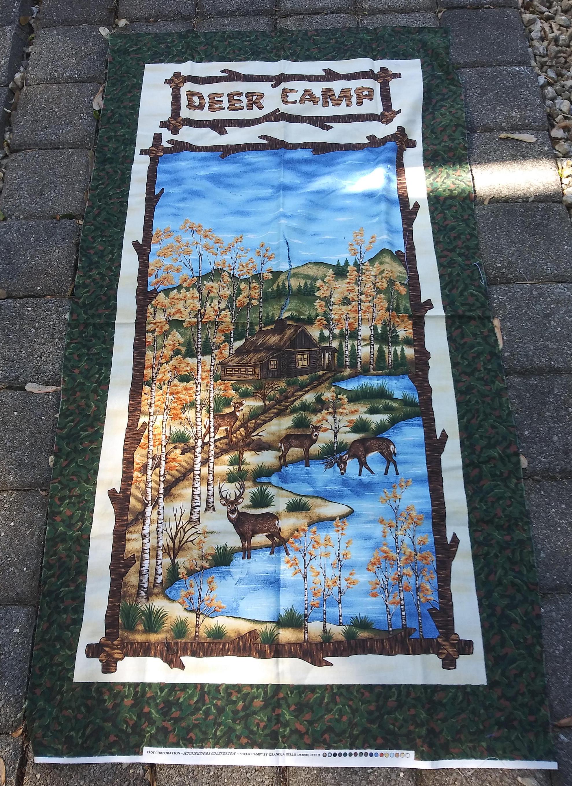 Deer Camp Panel Troy Corporation Riverwoods Collection Granola