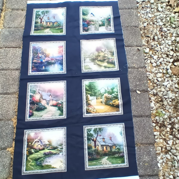 Images Inspirations for Living 2018 Thomas Kinkade Benartex fabrics panel 24 x 44 inches