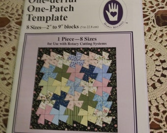 One-derful One-patch Template Tessellating Windmill Marti Michell 8219
