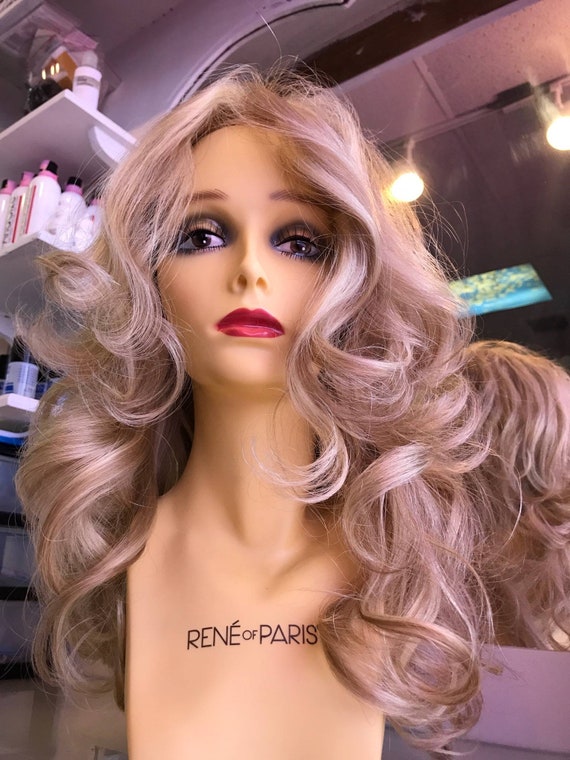 100 Human Hair Natural Blonde Bombshell With Highlights And Etsy