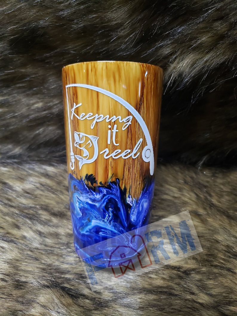 Download Fishing/ocean/water/keeping it reel/ dad tumbler | Etsy