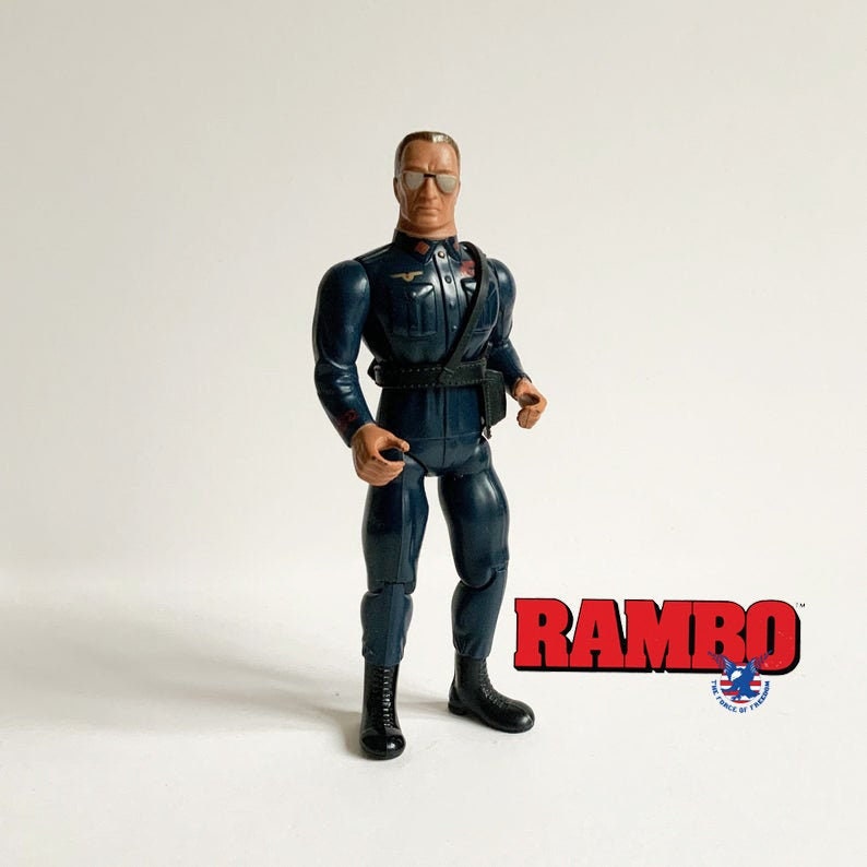 Vintage Rambo General Warhawk Coleco Action Figure Etsy