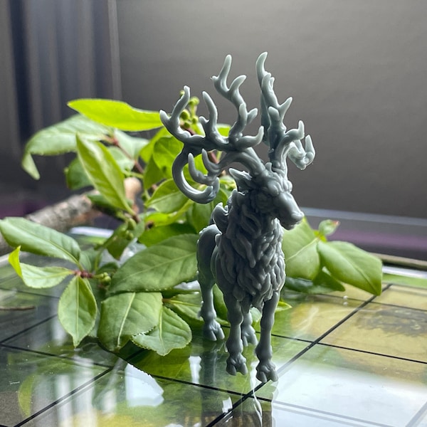 Evil Shadow Stag || The corrupted soul of the forest || 32mm Scale Miniature