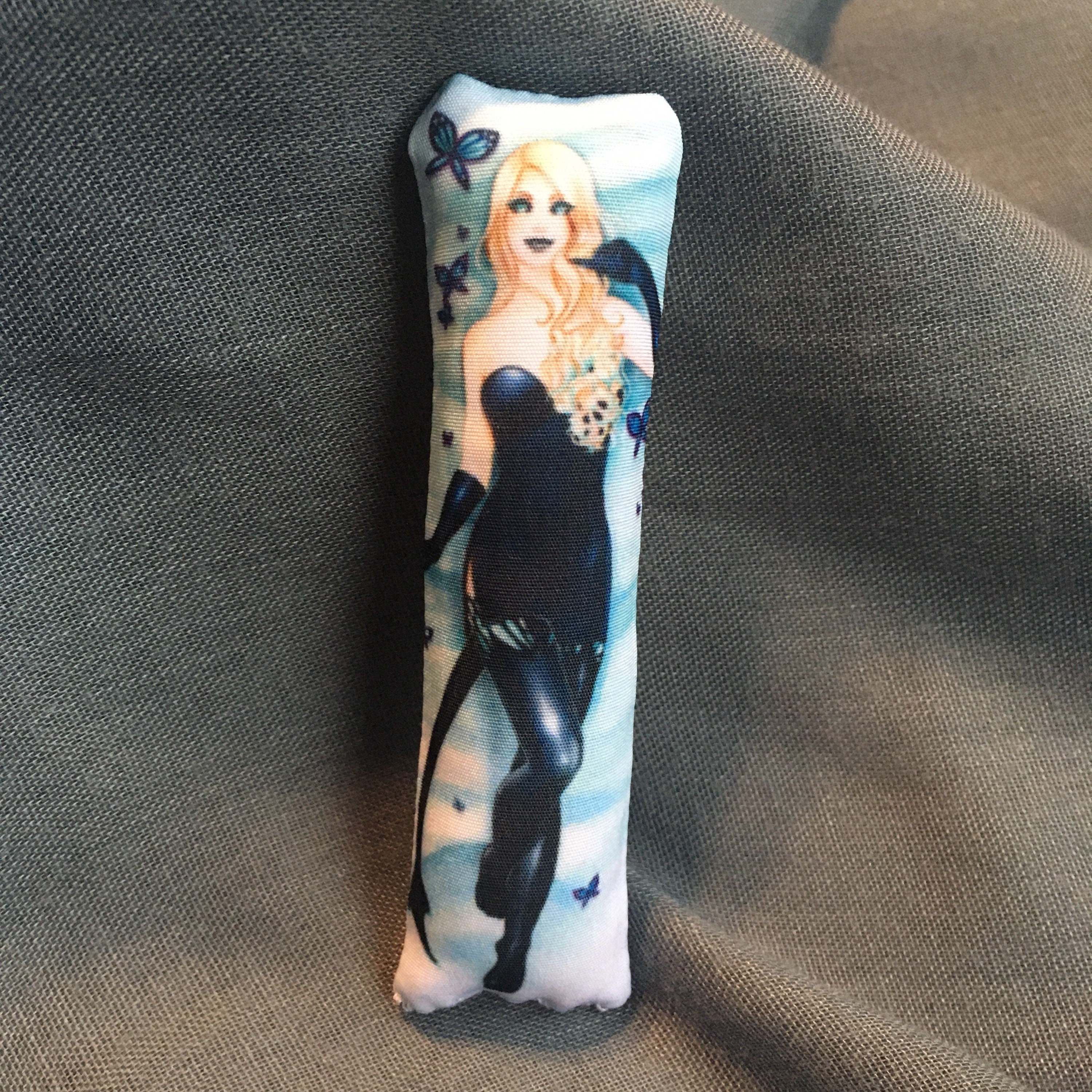 Anime Succubus Mini Body Pillow Cyan Dakimakura Daki Art Etsy