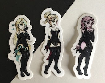 Stickers succube en vinyle (lot ou à l'unité)