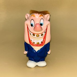 Vintage Mid-Century Funny Man Ceramic Figurine - Made in Japan