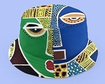 Boho African Bucket Hat: Colorful Sun Protector