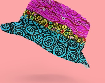 Boho Caribbean Bucket Hat: Unisex Sun Protector