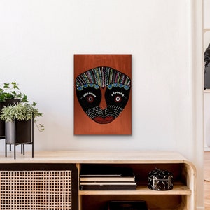 African Man Wall Print on Canvas, Living Room Wall Art Print, Abstract Art, Modern Home Decor, Jamaican Art, Black Art, Gift for him image 4