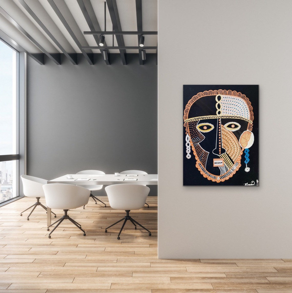 African Man Wall Print on Canvas Living Room Wall Art Print Etsy