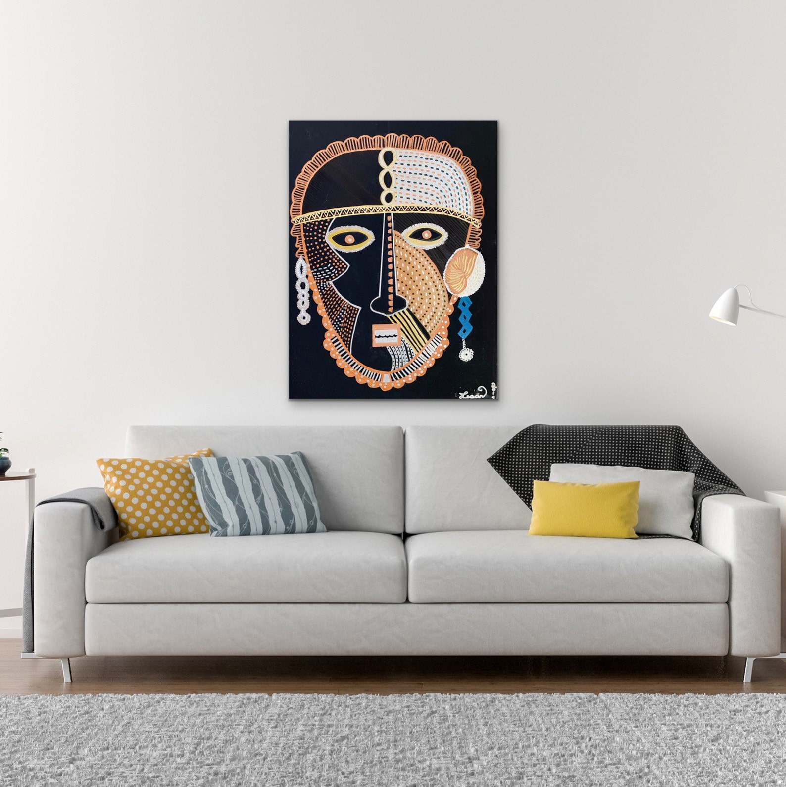 African Man Wall Print on Canvas Living Room Wall Art Print Etsy