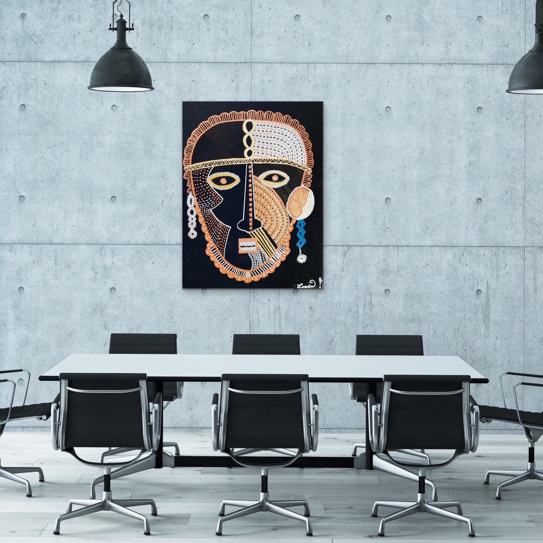 African Man Wall Print on Canvas Living Room Wall Art Print Etsy