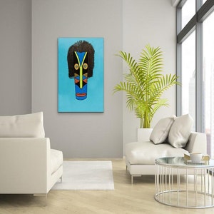 African canvas print, colorful abstract art print, modern living room decor, ethnic art, Black art, African American art, unique gift idea,