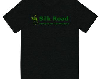 Silk Road Bitcoin Tri-Blend T-Shirt | Anonymous Marketplace Crypto History Tee