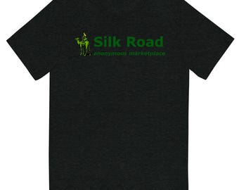 Silk Road Bitcoin Tri-Blend T-Shirt | Anonymous Marketplace Crypto History Tee