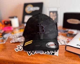 Bitcoin Flexfit Hat | 3D Embroidered BTC Logo Fitted Cap
