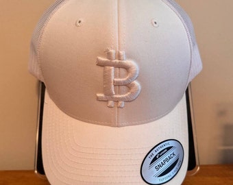 Bitcoin Trucker Hat | 3D Puff Embroidered BTC Logo Cap (Choose Color)