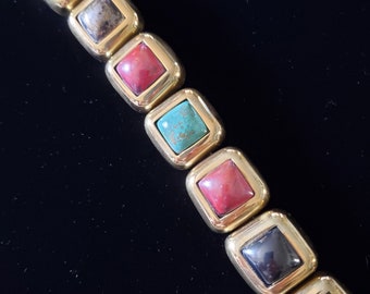 Early 1988 Designer Steven Vaubel Vermeil Toggle Bracelet