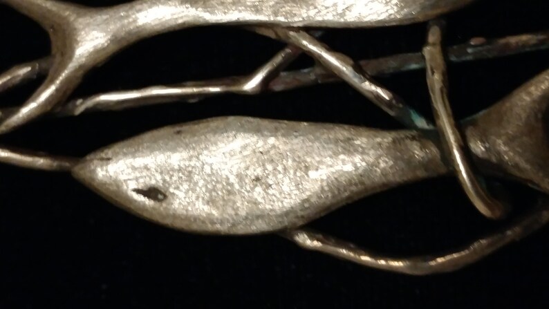 Unsigned Mid-century Sterling Fishes Pendant