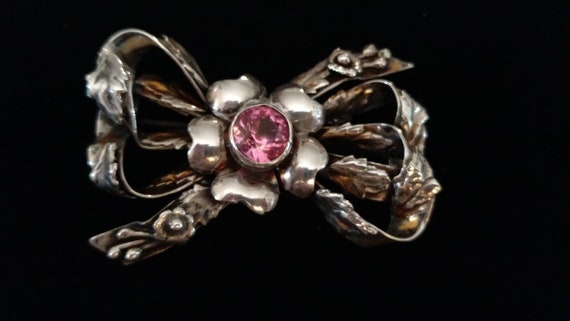 Vintage Hobe Sterling Bow Brooch