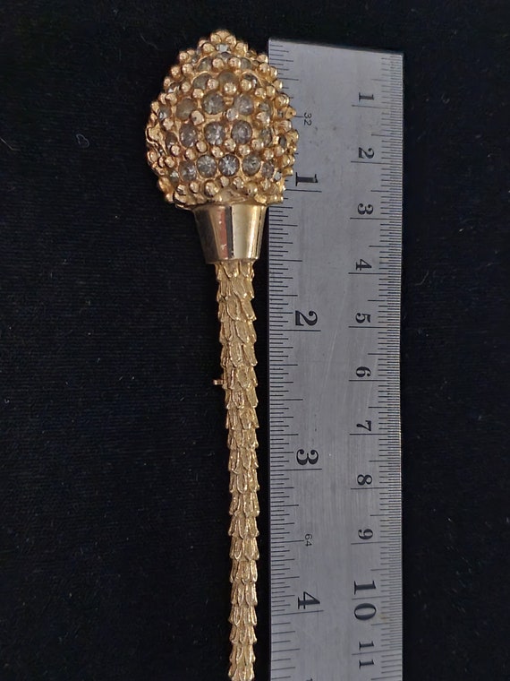 Alice Caviness Large Golden Scepter Torch Wand Br… - image 6