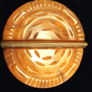 Large Butterscotch Bakelite Buckle