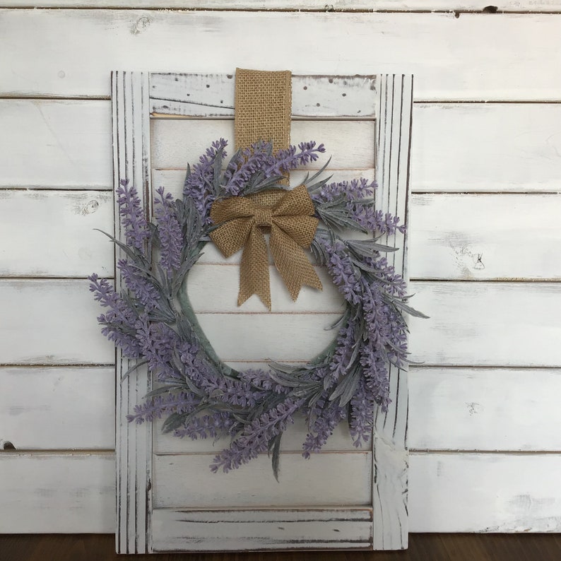 Decoracion De La Pared De La Casa De La Lavanda Obturador Con Etsy