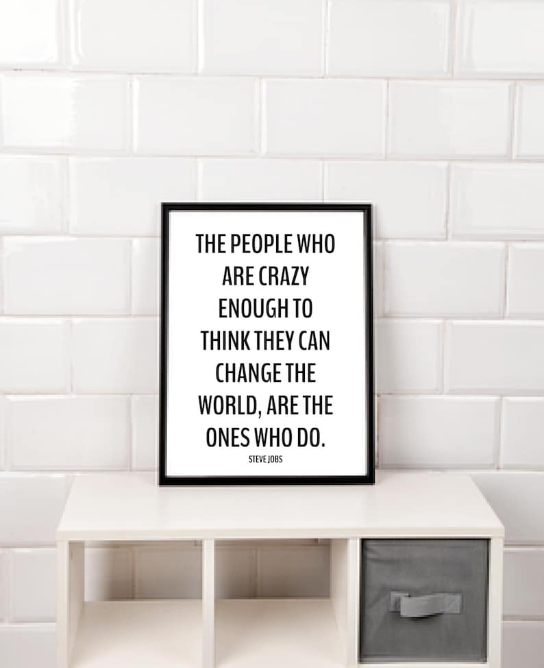 Steve Jobs Quote Print Quote Print, Typography Print, Digital Download ...