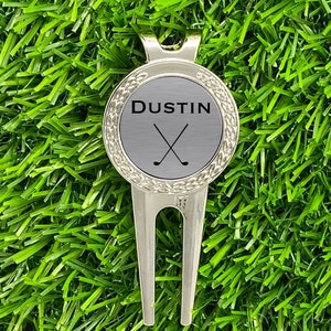 Golf Divot Tool, Custom Golf Tool, Personalized Removable Ball Marker, Repair Tool, Fathers Day Gift, Engraved Golf Clubs