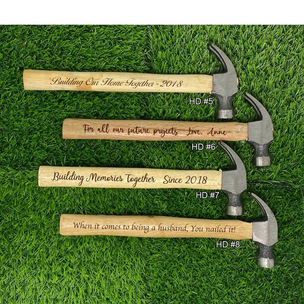 Personalized Hammer Anniversary Gift, Custom Hammer, Engraved Hammer, Custom Decorative Hammer, Gifts for Husband, Gift for Him