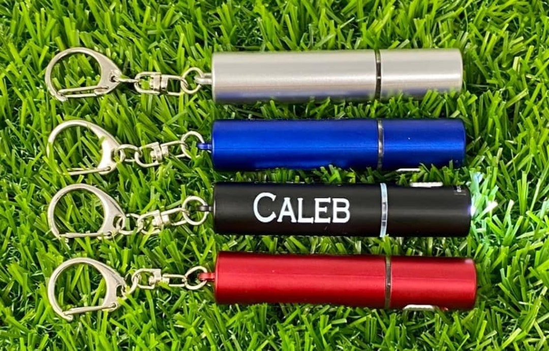 Personalized Flash Light, Portable Mini Light Flash Keyring, Kids ...