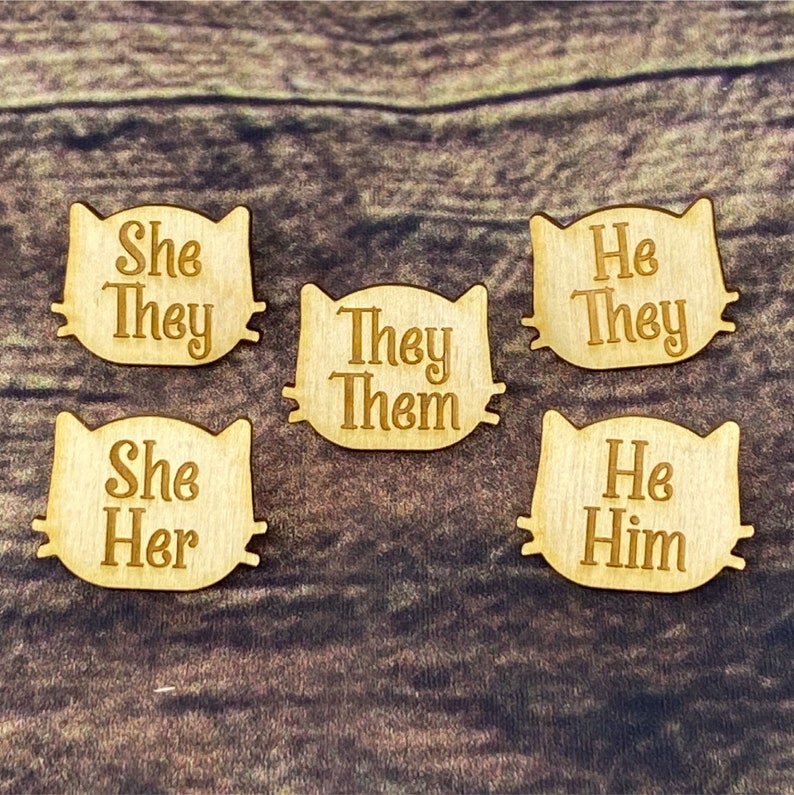 Cat Pronoun Pin Cat Them/they Pin Them/they Pronoun Pin Etsy