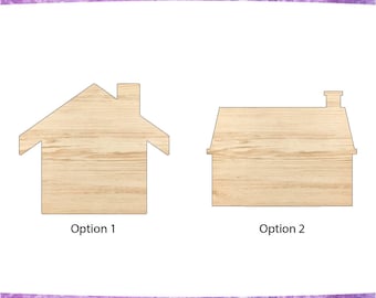 House Wood Cut out, House Wooden Shape, Home Wood Shape, Wood Cutout, Building Wooden Cutout, Arts & Crafts, House