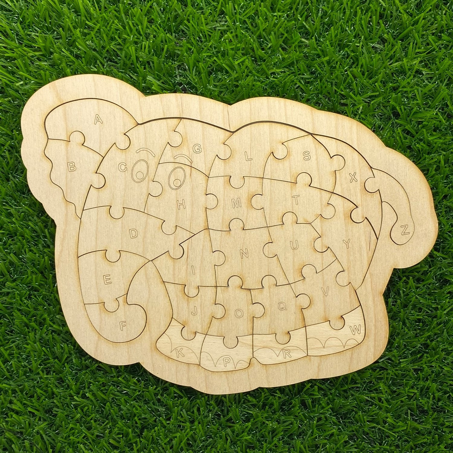 Personalized Jigsaw Puzzle Wood Elephant Puzzle Kids Etsy
