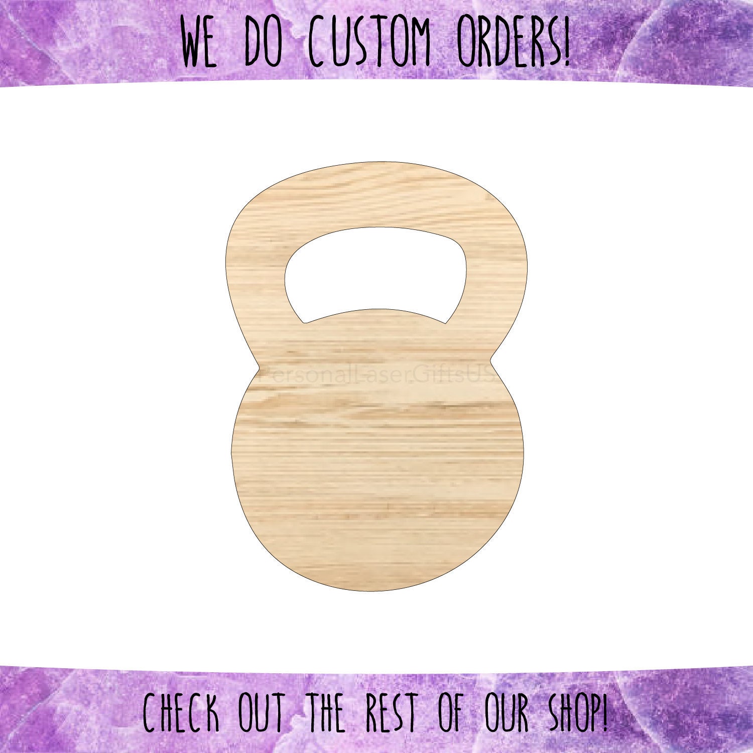 Kettlebell Wood Cut Out Kettlebell Wooden Shape Kettlebell Etsy