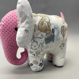 Keepsake Elephant: Handmade from Baby Clothes / Loved One's Clothing image 17